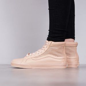 Vans High Top Slim Cutout Peach Womens 7.5